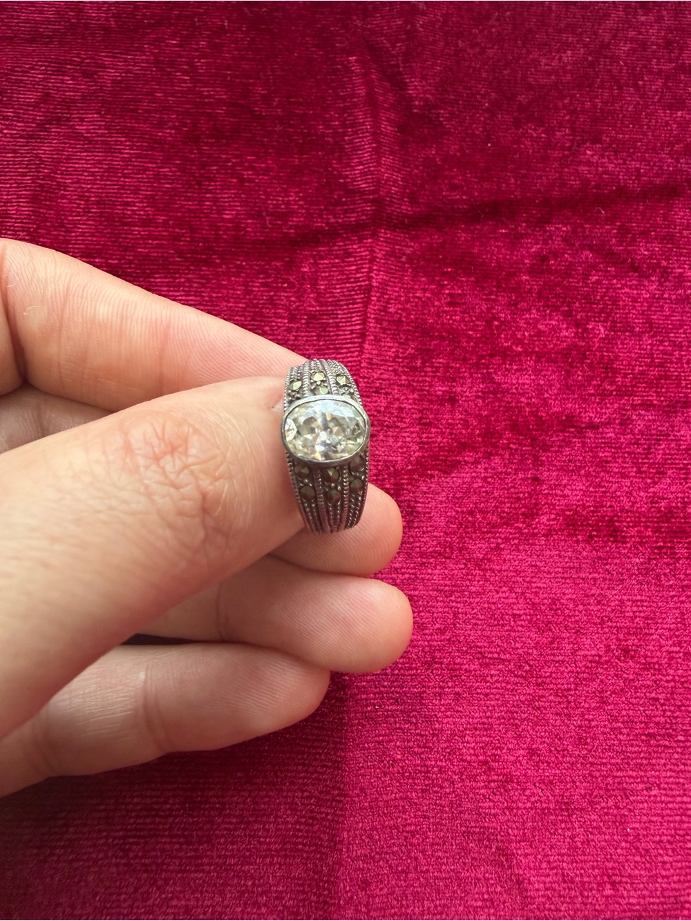 Vintage Sterling Silver Ring Size 6.5